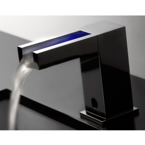 Waterfall Electronic Basin Tap with led Rettangolo Gessi