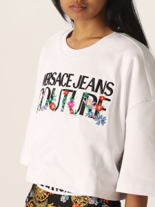 T-shirt cropped di Versace Jeans Couture 