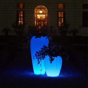Indoor/Outdoor Pot with RGB LED Light Skin Myyour
