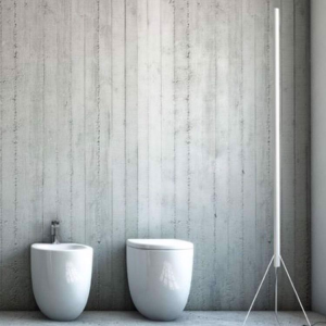 WC e Bidet filo muro Milk Nic Design 