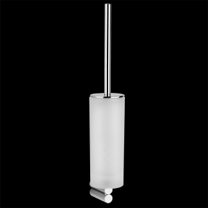 Satined glass wall-mounted brush holder Trasparenze Gessi