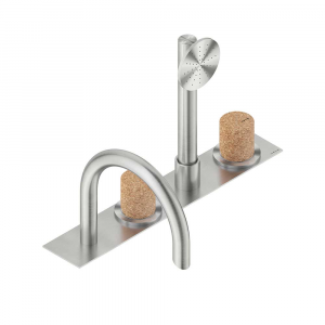 Four-hole deck-mounted bathtub tap set Doc Neve Rubinetterie