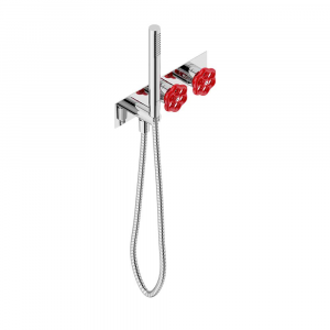 Two built-in shower mixers with hand shower  Volare Neve Rubinetterie