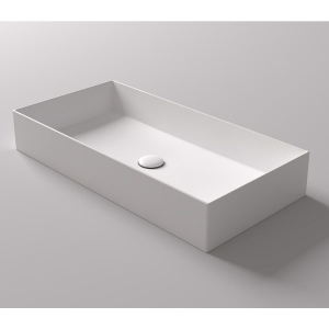 Squared countertop washbasin 80 cm Agile Simas