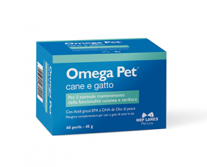 Nbf Lanes Omega Pet Perle Integratore Di Omega 3 Cani E Gatti 60/120 Perle