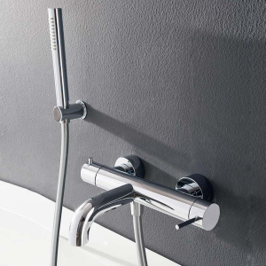 Wall-mounted bath mixer tap Up + Treemme 