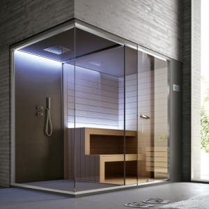 Sauna con spazio doccia Ethos Sauna Vita