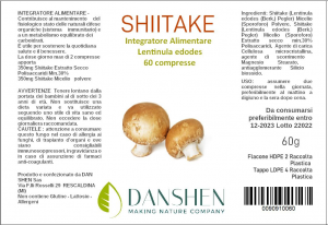 Shiitake (Lentinula edodes) compresse
