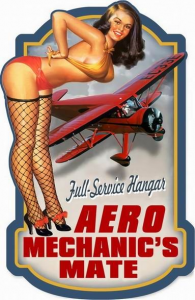 Placca metallo  39x60  aero mechanic's