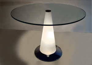 Tavolino lampada da terra vintage Birillo di Parisotto per Fontana Arte