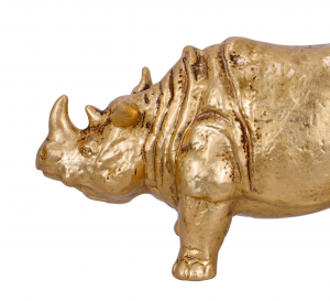 Rhino piccolo foglia oro