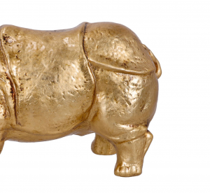 Rhino piccolo foglia oro