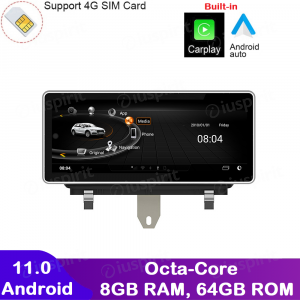 ANDROID navigatore per Audi Q3 2013-2018 CarPlay Android Auto Octa-Core 8GB RAM 64GB ROM 10.25 pollici GPS WI-FI Bluetooth MirrorLink 4G LTE
