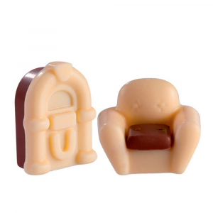 3D praline mould - Armchair and Jukebox