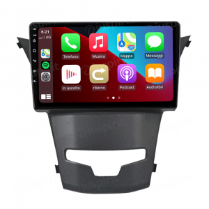 ANDROID autoradio navigatore per SsangYong Korando 2013-2018 CarPlay Android Auto GPS USB WI-FI Bluetooth 4G LTE