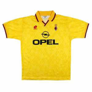 1995-96 Ac Milan Maglia Lotto Opel Terza L (Top)