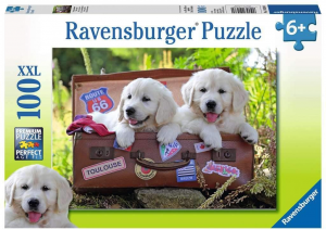 Ravensburger Italy Puzzle 100 Pezzi XXL Cani Cuccioli Cagnolini