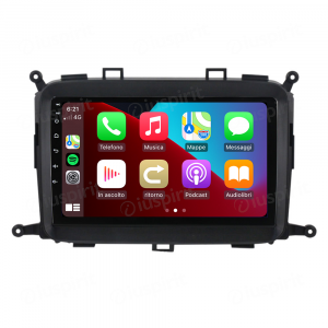 ANDROID autoradio navigatore per Kia Carens 2013-2018 CarPlay Android Auto GPS USB WI-FI Bluetooth 4G LTE