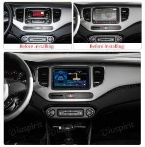 ANDROID autoradio navigatore per Kia Carens 2013-2018 CarPlay Android Auto GPS USB WI-FI Bluetooth 4G LTE