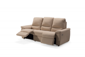 Composizione 3+2 - divano 3 posti a 2 relax + divano 2 posti fisso - rivestimento Aquaclean beige Mod. PANTELLERIA