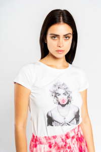 SHOPPING ON LINE NO SECRETS MILANO T-SHIRTS CON ROSA  NEW COLLECTION  WOMEN'S SPRING SUMMER 2022