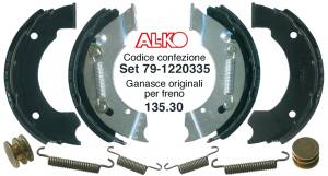 KIT CEPPI FRENO AL-KO SET 79 X 1635-36-37