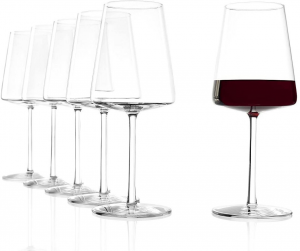 Set di 6 calici da vino rosso Power 520 ml, in cristallo senza piombo