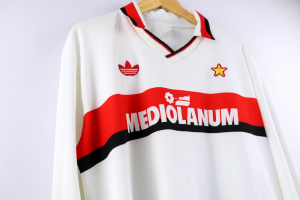 1991-92 Ac Milan Maglia Adidas Mediolanum Away XL (Top)