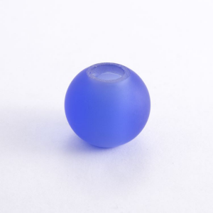 Infilaggio sfera Ø30 mm vetro di Murano color blu satinato
