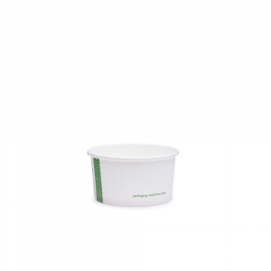 Ciotole asporto zuppe in cartoncino - 170ml/6oz serie green stripe D90