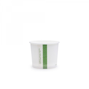 Ciotole asporto in cartoncino - 300ml/10oz serie green stripe D90 - View3 - small