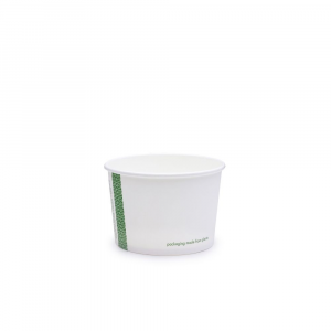 Ciotole asporto zuppe in cartoncino - 230ml/8oz serie green stripe D90