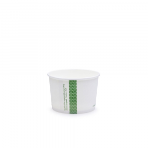 Ciotole asporto in cartoncino - 230ml/8oz serie green stripe D90 - View3 - small
