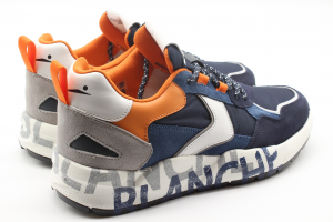 Voile Blanche Sneakers Navy Arancio