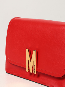 Borsa Moschino Couture in pelle rosso con logo 