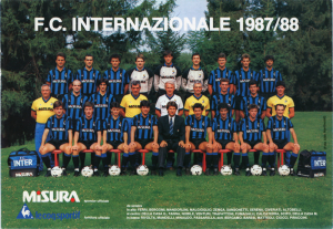 1987-88 Inter Maglia #11 A. Serena Match Worn Le Coq Misura