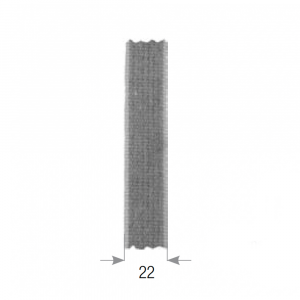 Cintino cotone grigio/noce 22 x 1,7mm x 50m per tapparella avvolgibile