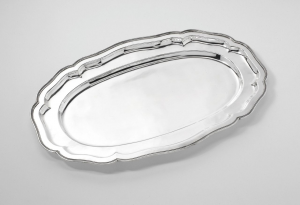 Vassoio ovale portata stile Inglese argentato argento sheffield