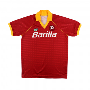 1990-91 Roma Maglia #9 Voeller Ennerre Barilla (Top)
