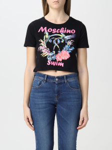T-shirt corta nera Moschino Swim 