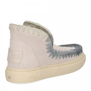 Mou bold sneaker degraded stitching suede chalk-5