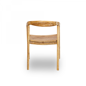 Sedia in legno di teak decapato white