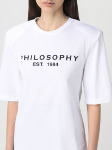 T-shirt con logo davanti Philosophy di Lorenzo Serafini 