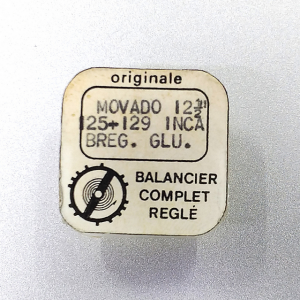 BILANCIO COMPLETO MOVADO 125 - 128 - 129 - ATTACCO A  BREGUET 722 GLU. Originale - Swiss Made