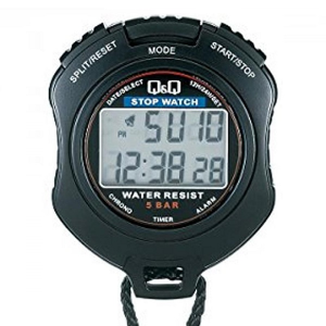 CRONOMETRO Q&Q HS47 QUARTZ LCD stop watch - WATER RESIST