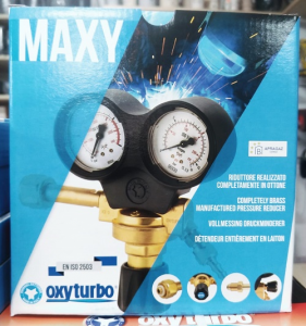 RIDUTTORE DI PRESSIONE CON MANOMETRO MAXY OXY Made in Italy