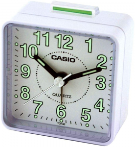 Sveglia al Quarzo analogica Casio Tq-140-1ef Beeper Alarm Clock - BIANCA