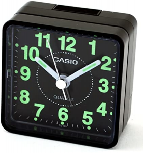 Sveglia al Quarzo analogica Casio Tq-140-1ef Beeper Alarm Clock - NERO QUADRANTE NERO