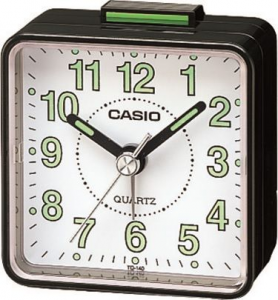 Sveglia al Quarzo analogica Casio Tq-140-1ef Beeper Alarm Clock - NERO/BIANCO