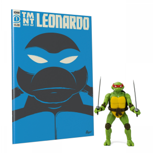 Teenage Mutant Ninja Turtles BST AXN x IDW: LEONARDO (Action Figure & Comic Book Exclusive) by The Loyal Subject